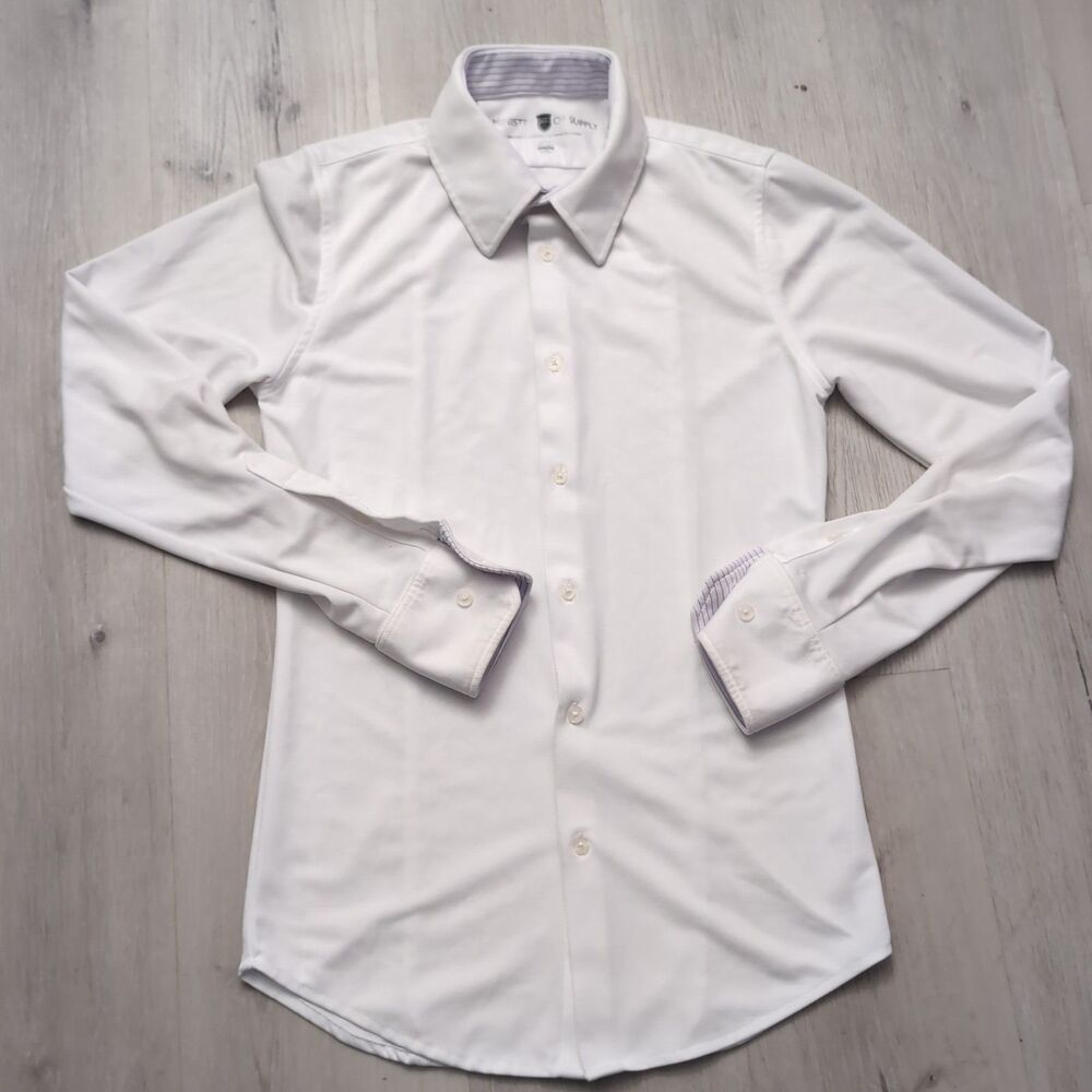 Ministry Of Supply Dress Shirt Mens 14-14.5 31/32 White Slim Long Sleeve